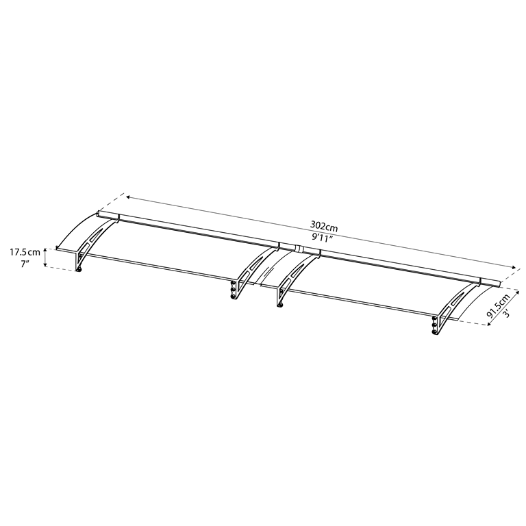 AQUILA 3000 GREY CLEAR - Canopy Products UK