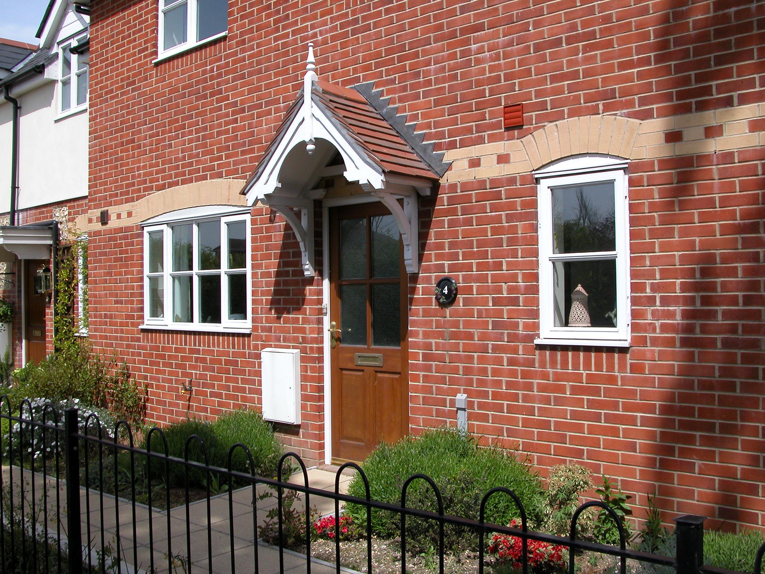 door canopy in timber