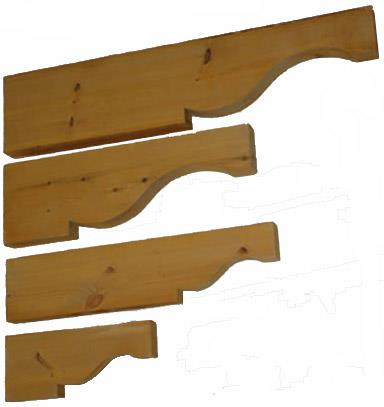 Profiled Timber Corbels  342 mm projection F-CW1