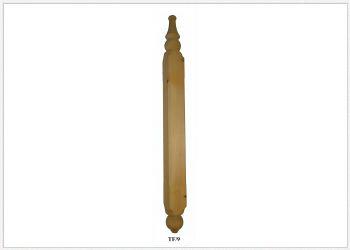 Timber Turned Finial 1150mm high 100mm x 100mm F-TF-9