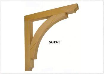 F-SG19-T Timber Gallows Bracket 380mm projection