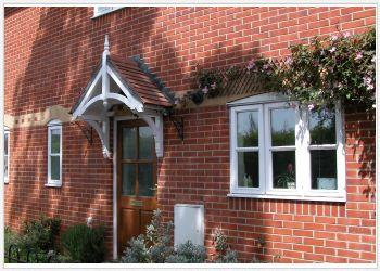 Holcombe period Dual pitch timber door canopy 1680mm wide, 500mm projection- Code - F-PCS-H2
